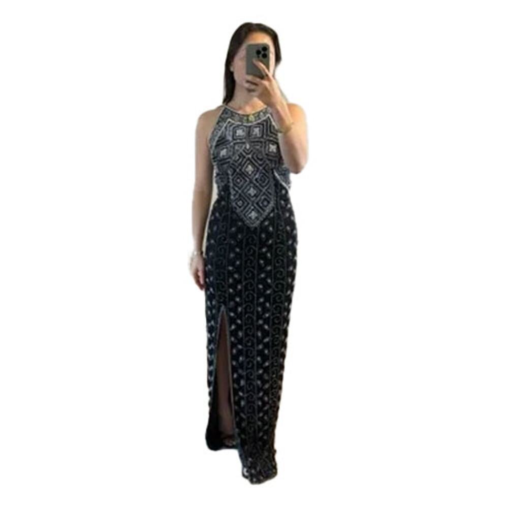 Adrianna Papell Beaded Evening Gown- Size 4